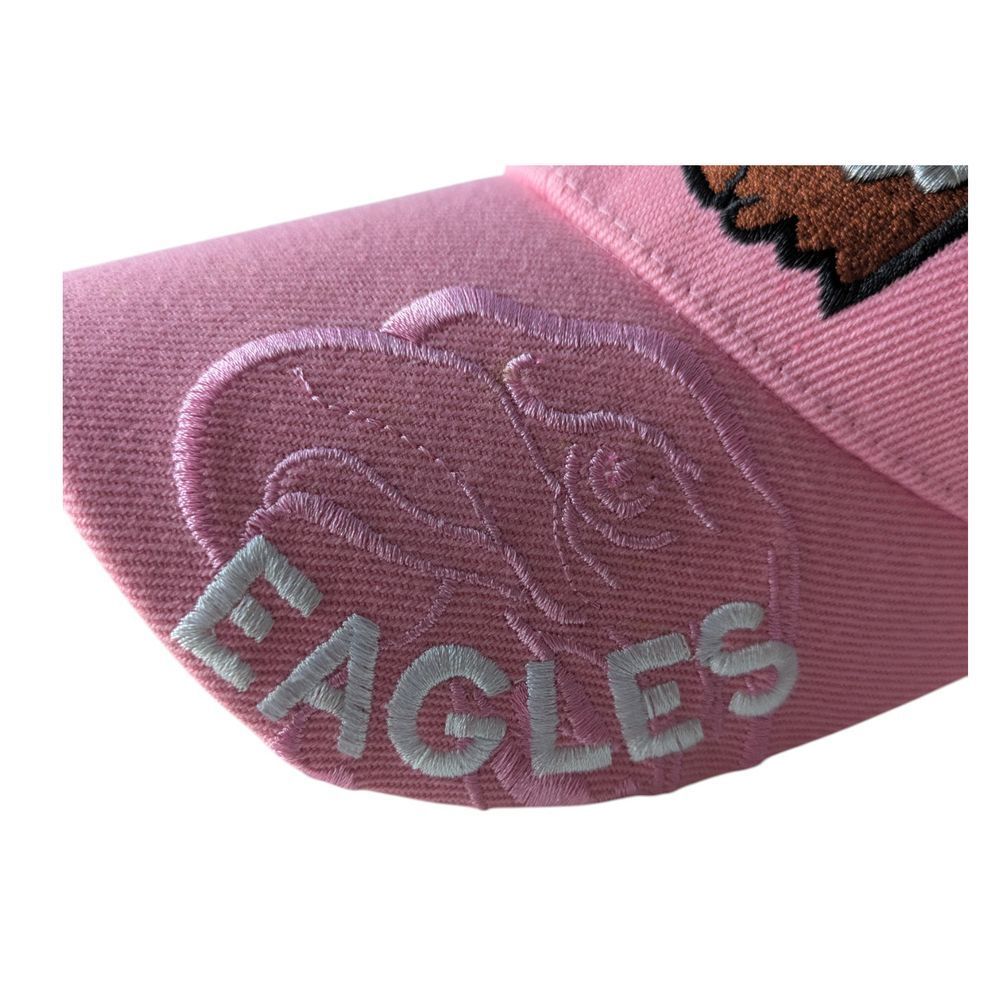 Eagles Pink Baseball Cap Embroidered Bald Eagle Design Patriotic Hat - Picture 2 of 5